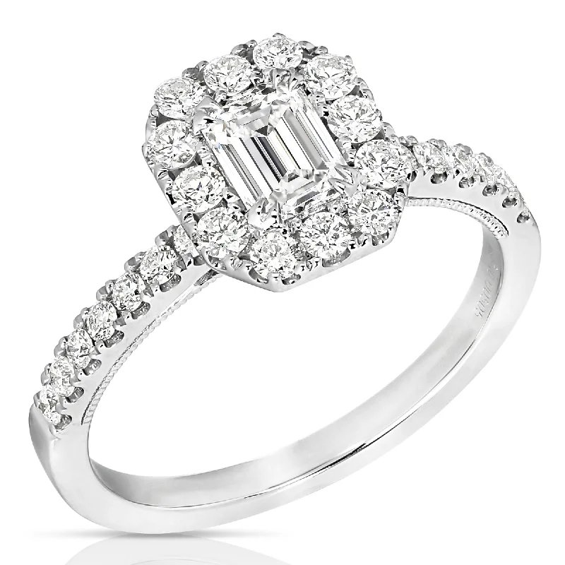 Grab Your Dream Jewelry At The Lowest Prices 1/2 Ct Emerald Cut Complete Engagement Ring Grab Your Dream Jewelry At The Lowest Prices 1/2 Ct Emerald Cut Complete Engagement Ring