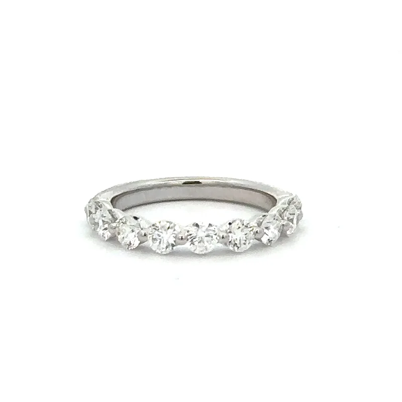 Grab Your Favorite Jewelry At The Lowest Prices 1.30 CTW Nine Diamond Band in White Gold Grab Your Favorite Jewelry At The Lowest Prices 1.30 CTW Nine Diamond Band in White Gold