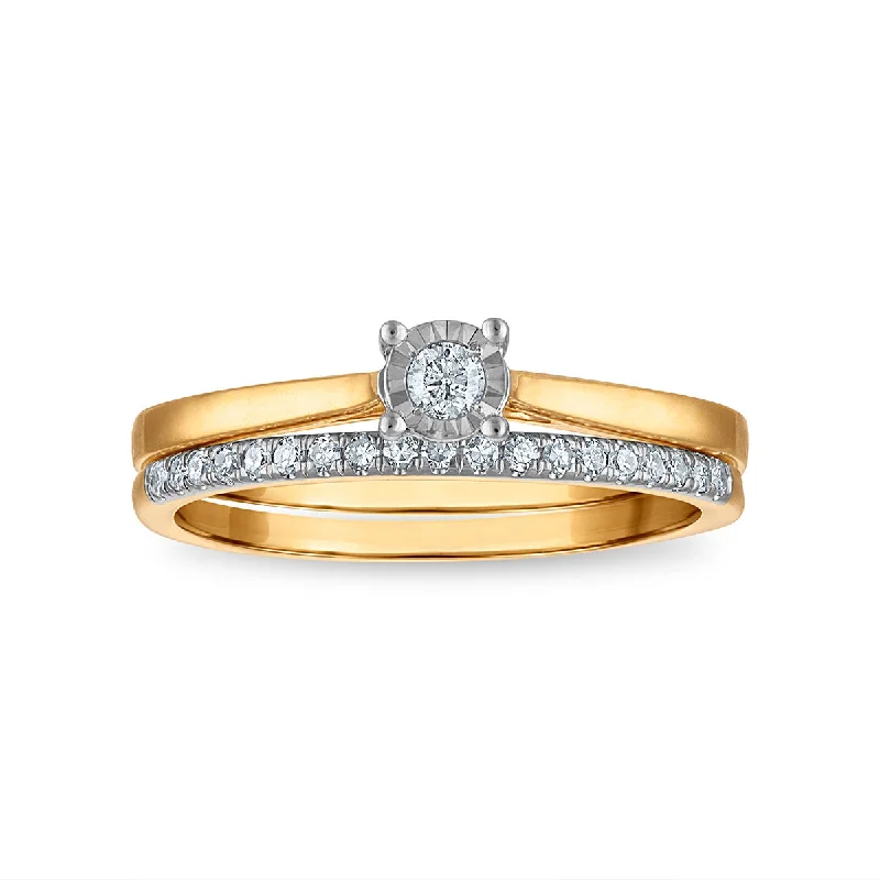 Flash Deals On Fine Jewelry – Shop Before It's Gone 1/5 CTW Diamond Illusion Bridal Set in 10KT Gold Flash Deals On Fine Jewelry – Shop Before It's Gone 1/5 CTW Diamond Illusion Bridal Set in 10KT Gold