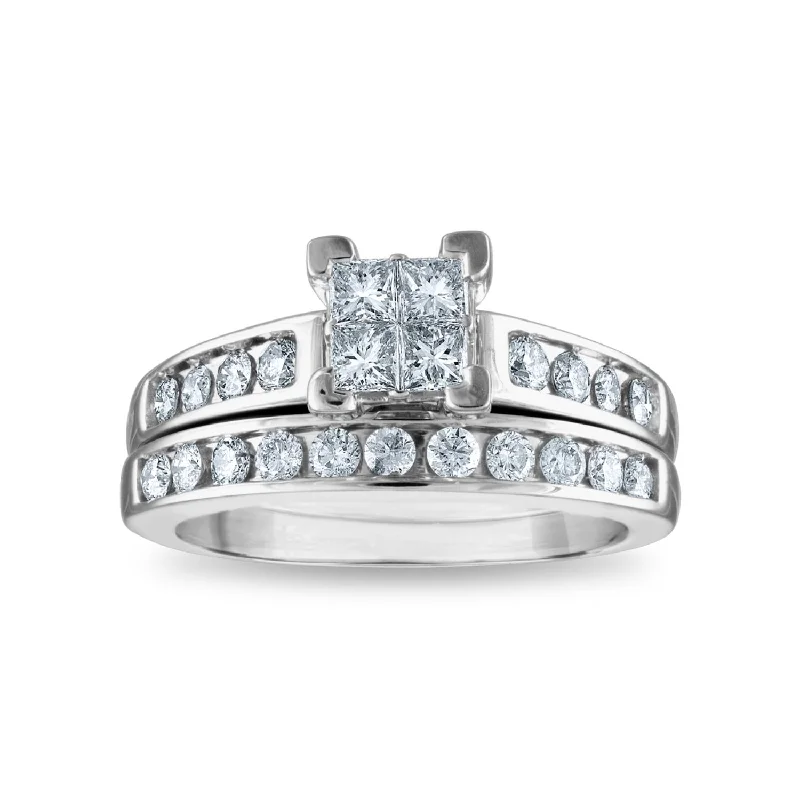 Jewelry Clearance Sale – Final Reductions 1 CTW Diamond Classic Bridal Set in 10KT White Gold Jewelry Clearance Sale – Final Reductions 1 CTW Diamond Classic Bridal Set in 10KT White Gold