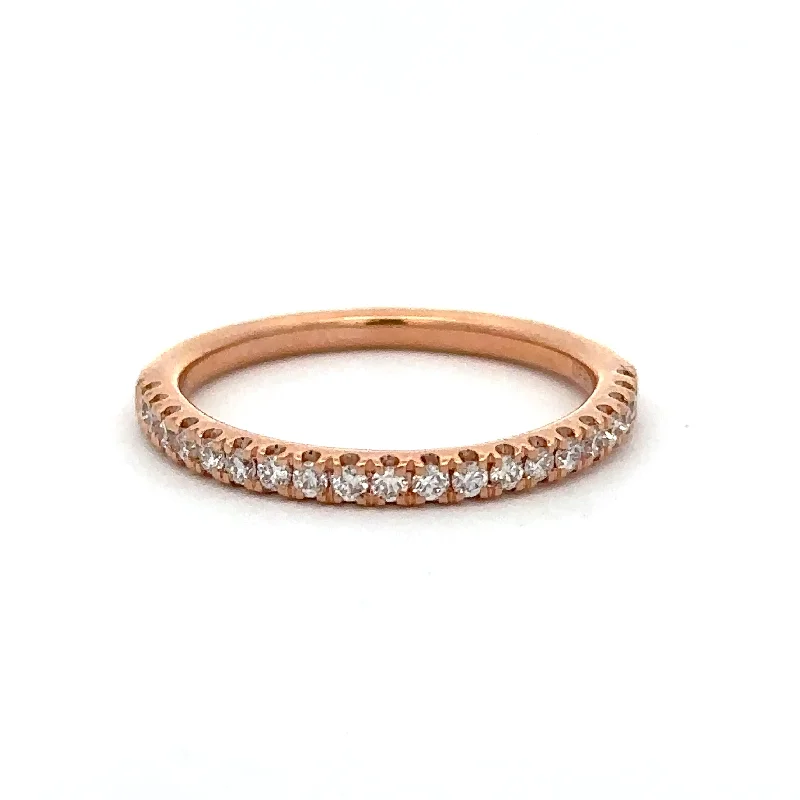Shop Dazzling Jewelry At The Best Prices .25 CTW Diamond Band in Rose Gold