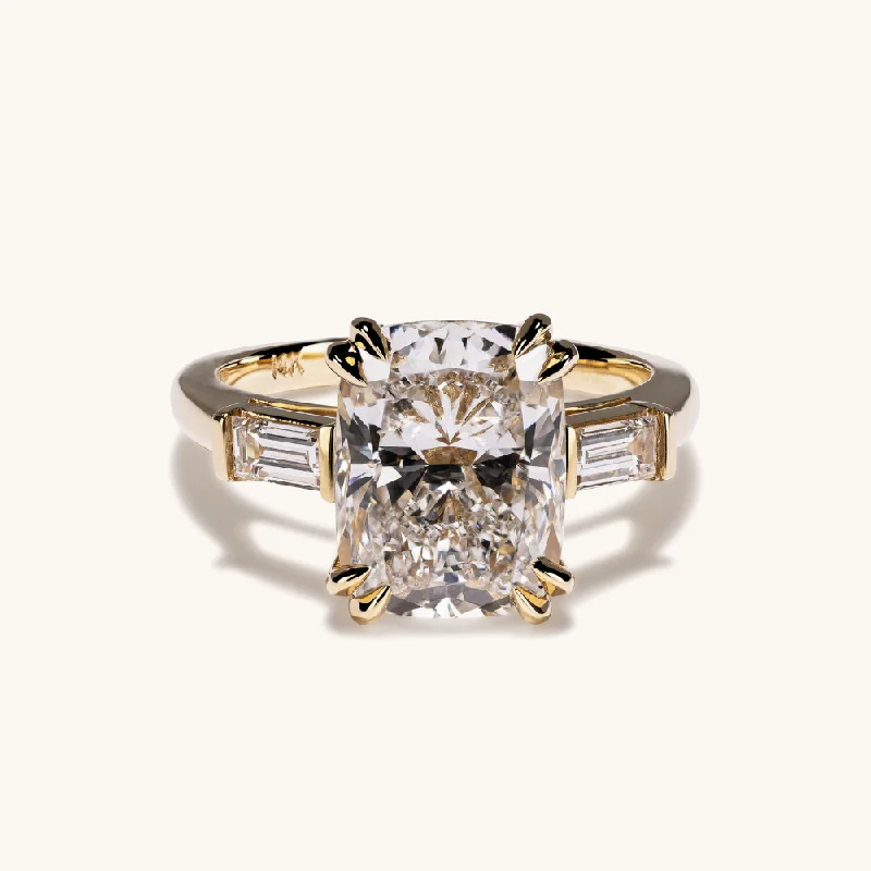 Fashion-Forward Jewelry At Incredible Prices 3.58 Cushion Lab Diamond 3-Stone Engagement Ring Fashion-Forward Jewelry At Incredible Prices 3.58 Cushion Lab Diamond 3-Stone Engagement Ring