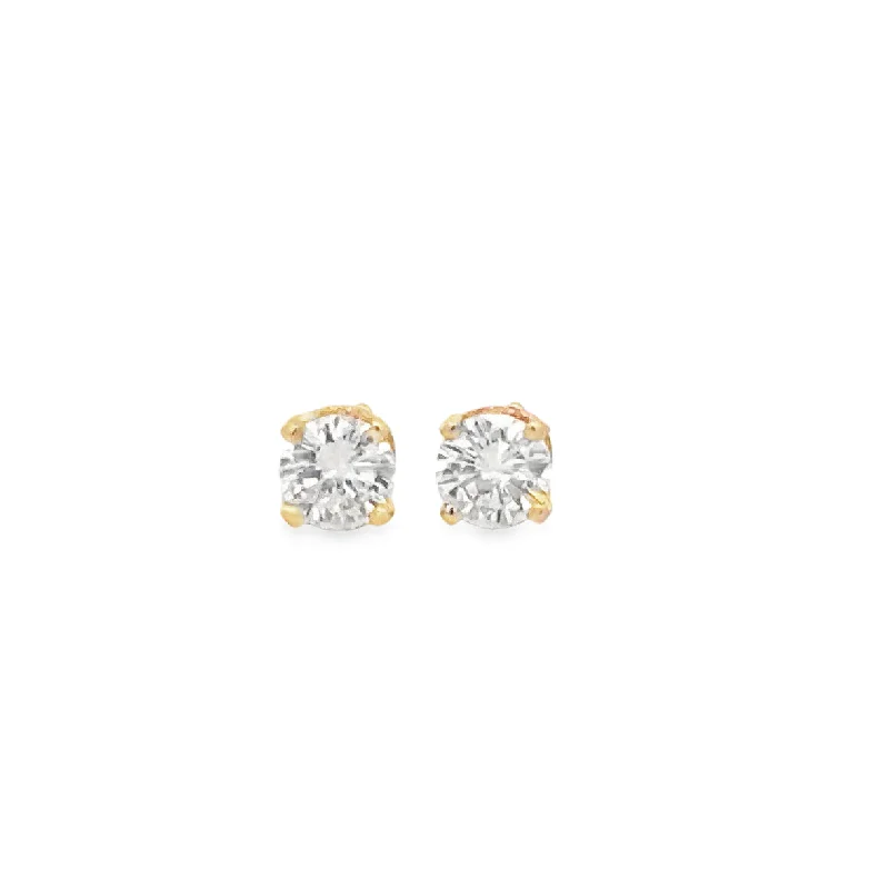 The Perfect Jewelry Piece At The Perfect Price .80 CTW Diamond Stud Earrings in Yellow Gold The Perfect Jewelry Piece At The Perfect Price .80 CTW Diamond Stud Earrings in Yellow Gold