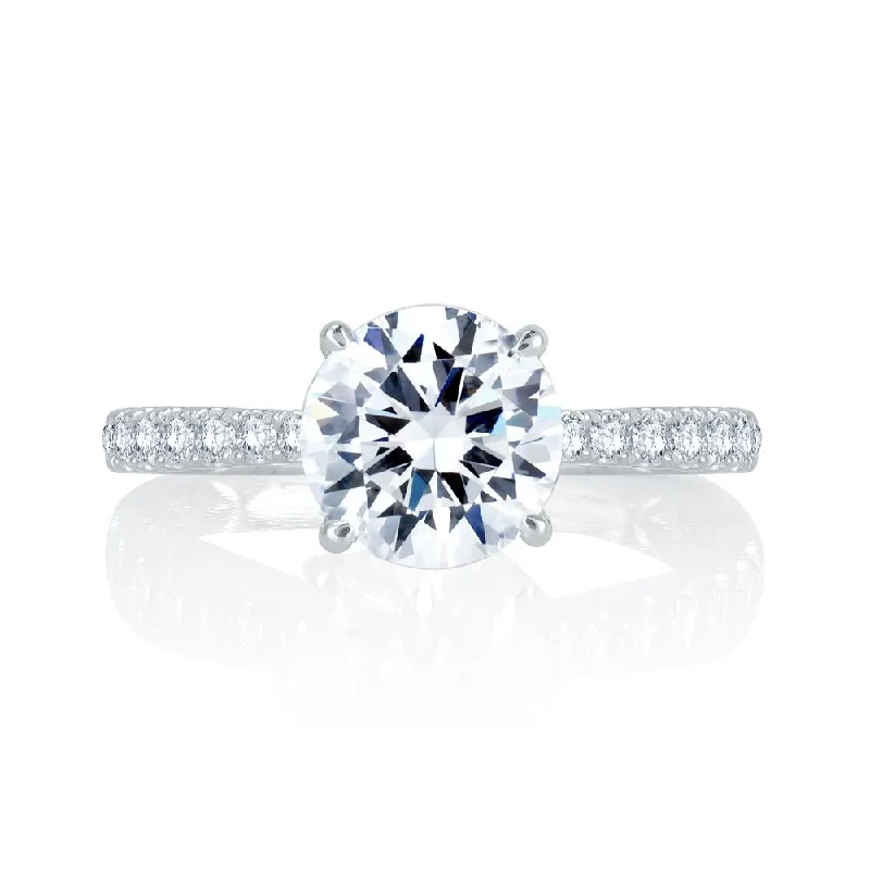 Luxury Jewelry Sale – Sparkle For Less A. JAFFE French Pavé Quilted Engagement Ring