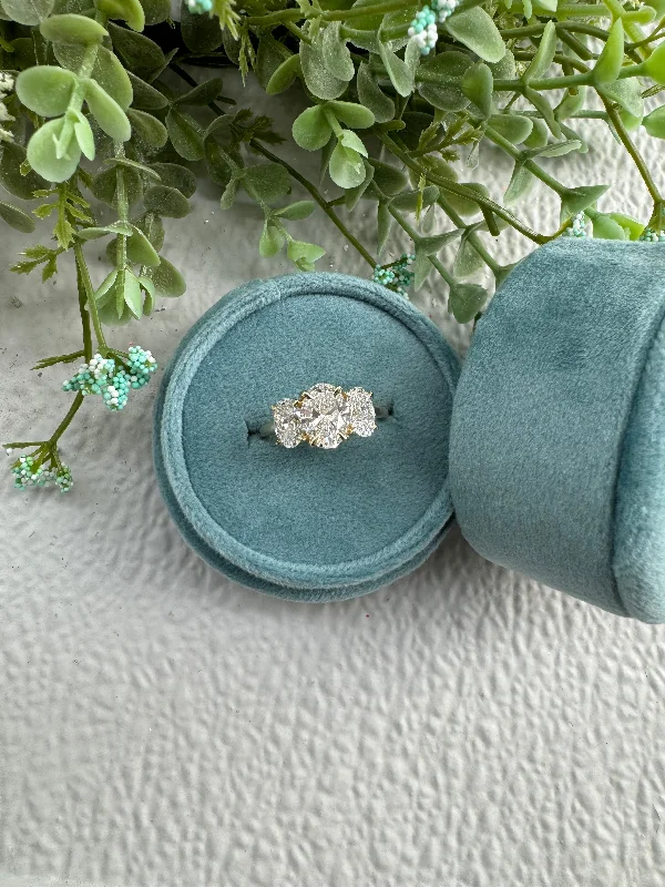 Cassie Three Stone Engagement Ring