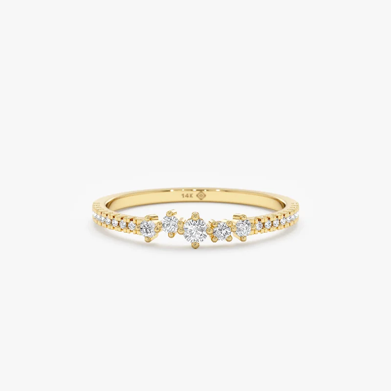 Flash Deals On Fine Jewelry – Shop Before It's Gone Cluster Diamond Stacking Ring, Lorelai Flash Deals On Fine Jewelry – Shop Before It's Gone Cluster Diamond Stacking Ring, Lorelai
