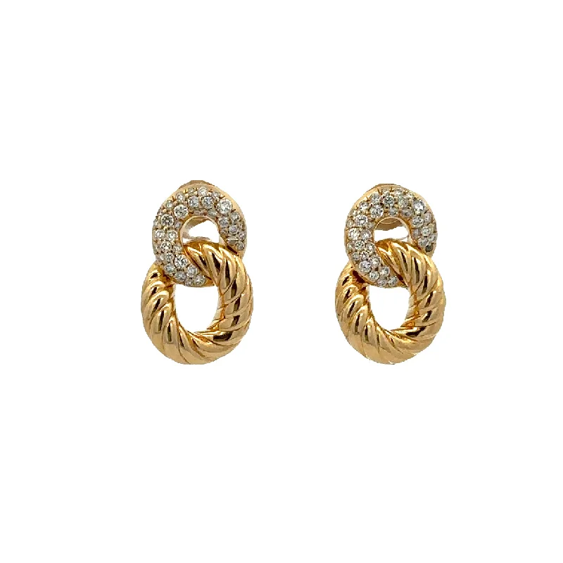 Shop Handcrafted Jewelry At Special Promotional Rates David Yurman Belmont Curb Diamond Earrings in 18k Yellow Gold Shop Handcrafted Jewelry At Special Promotional Rates David Yurman Belmont Curb Diamond Earrings in 18k Yellow Gold