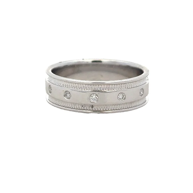 Premium Diamond Jewelry For Unforgettable Moments Diamond Accented Band in White Gold Size 10 Premium Diamond Jewelry For Unforgettable Moments Diamond Accented Band in White Gold Size 10