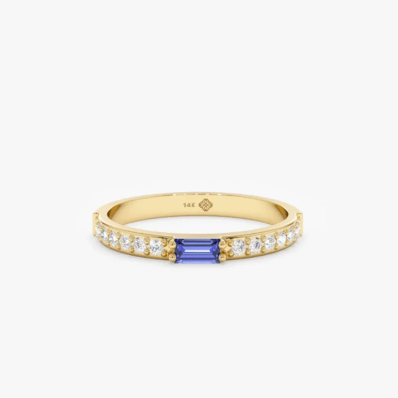 Shop Fine Jewelry With Amazing Deals Diamond and Baguette Tanzanite Ring, Madilyn