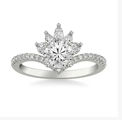 Unmissable Discounts On Timeless Jewelry Pieces Crown Halo Engagement Ring