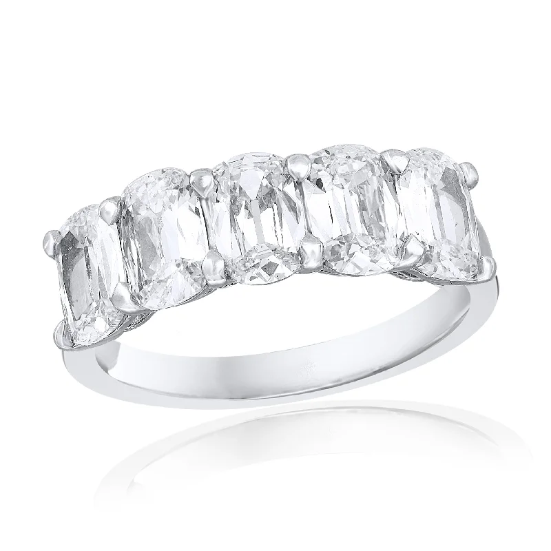 Exclusive Jewelry Bundles At Discounted Prices Five Stone Cushion Cut Diamond Ring in Platinum Exclusive Jewelry Bundles At Discounted Prices Five Stone Cushion Cut Diamond Ring in Platinum
