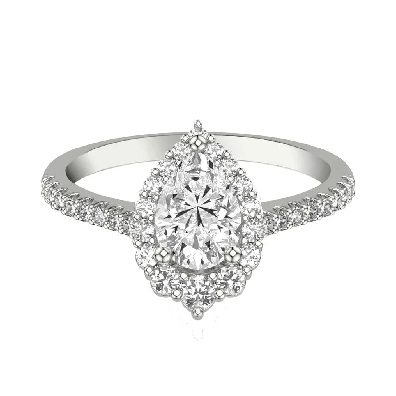 Buy More, Save More On Stunning Jewelry Pieces Pear Cut Diamond Halo Engagement Ring Buy More, Save More On Stunning Jewelry Pieces Pear Cut Diamond Halo Engagement Ring