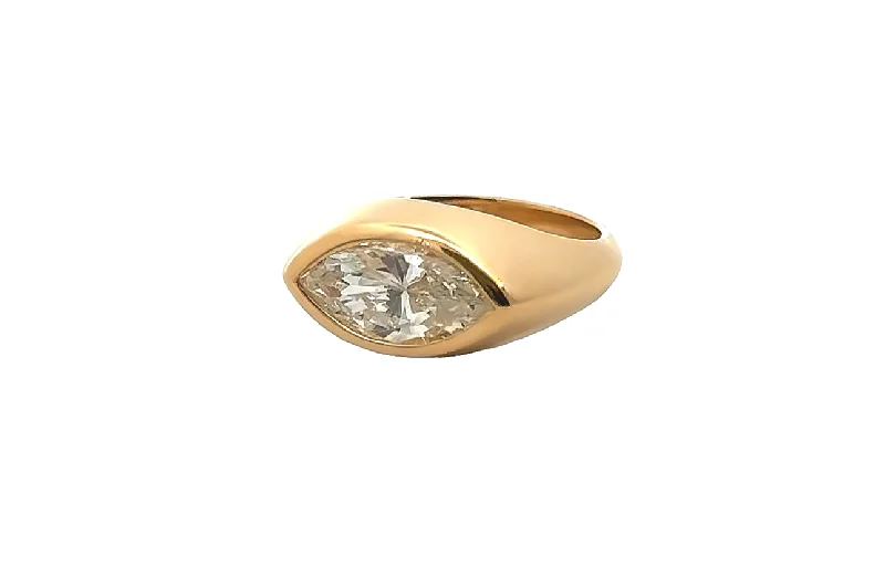 Marquise Bezel Diamond Ring