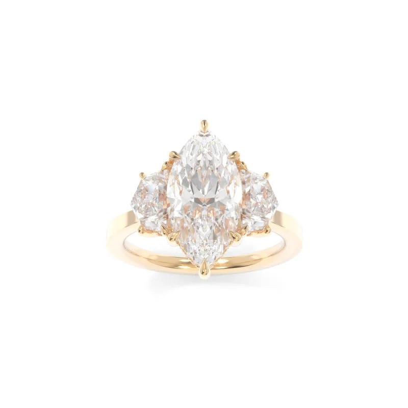 Dainty Floral Jewelry For Feminine Elegance Michelle Solitaire (Cadillac Version) Marquise Dainty Floral Jewelry For Feminine Elegance Michelle Solitaire (Cadillac Version) Marquise
