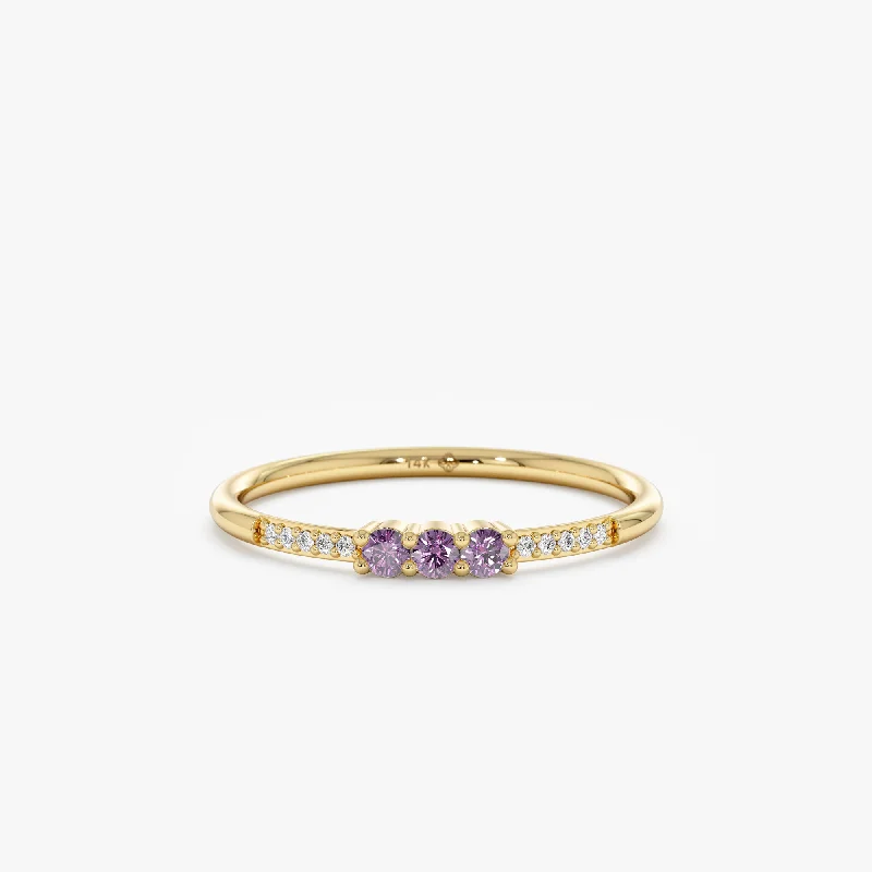 Affordable Elegance – Special Jewelry Sale Now Live Natural Amethyst and Diamond Ring, Jamie Affordable Elegance – Special Jewelry Sale Now Live Natural Amethyst and Diamond Ring, Jamie