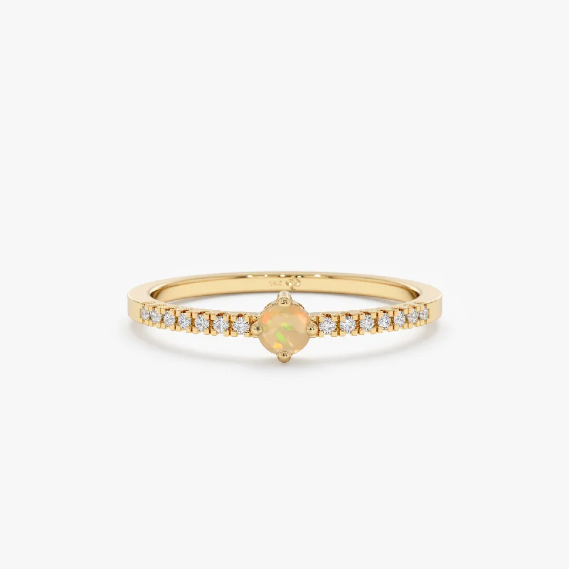 Handcrafted Jewelry Sale – Unique Designs At Low Prices Opal and Diamond Engagement Ring, Angela Handcrafted Jewelry Sale – Unique Designs At Low Prices Opal and Diamond Engagement Ring, Angela