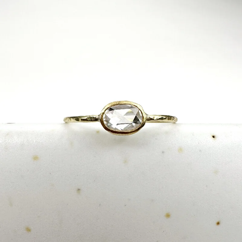 Dazzle With Discounts – Shop Jewelry On Sale Oval Diamond Seed Ring |  .45ct