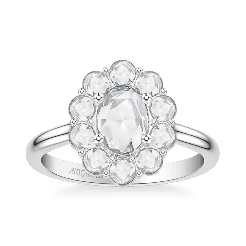 Huge Savings On Timeless Jewelry Collections Diamond Scalloped Halo Rosecut Engagement Ring Huge Savings On Timeless Jewelry Collections Diamond Scalloped Halo Rosecut Engagement Ring