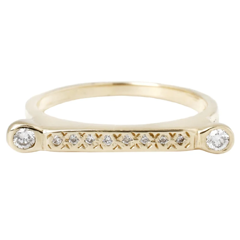 Jewelry Deals That Sparkle – Shop Today Pavé Diamond Bar Stack Ring
