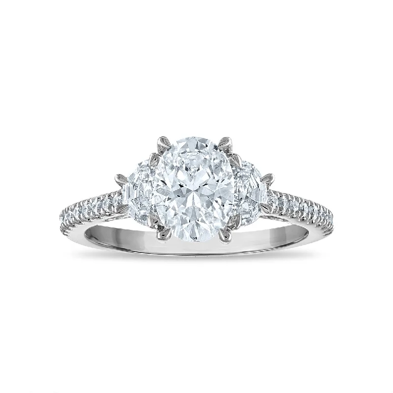 Signature EcoLove 2 CTW Lab Grown Diamond Engagement Ring in 14KT White Gold