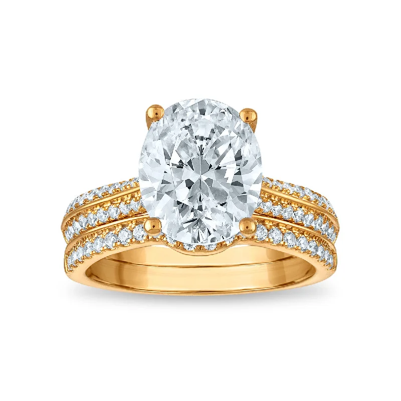 Special Offers On Handcrafted And Designer Jewelry Signature EcoLove Diamond Dreams 3-1/2 CTW Lab Grown Diamond Bridal Set in 14KT Yellow Gold Special Offers On Handcrafted And Designer Jewelry Signature EcoLove Diamond Dreams 3-1/2 CTW Lab Grown Diamond Bridal Set in 14KT Yellow Gold