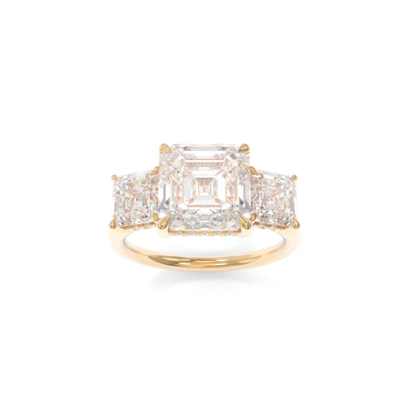 Taylor Three Stone Solitaire Asscher