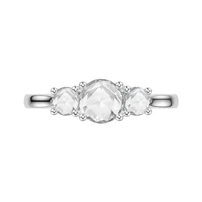 Trending Jewelry Styles Now At Limited-Time Discounts Three-Stone Rose-Cut Natural Diamond Engagement Ring Trending Jewelry Styles Now At Limited-Time Discounts Three-Stone Rose-Cut Natural Diamond Engagement Ring