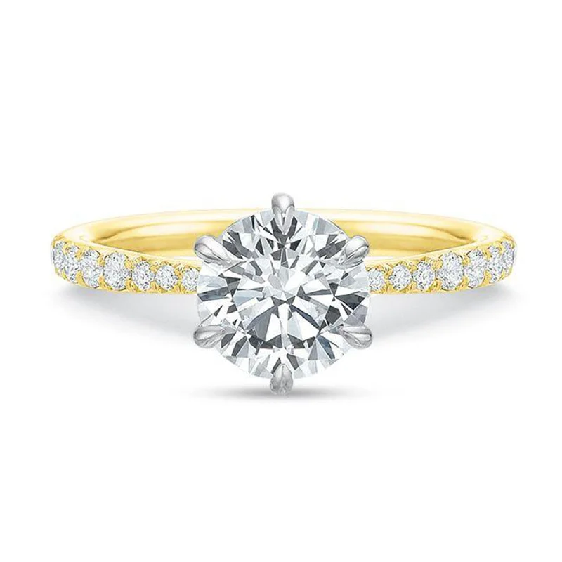 Luxury Jewelry At Unbeatable Discounts The 6-Prong Precision Set Diamond Engagement Ring Luxury Jewelry At Unbeatable Discounts The 6-Prong Precision Set Diamond Engagement Ring