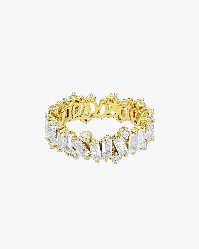 Amalfi Burst White Topaz Eternity Band