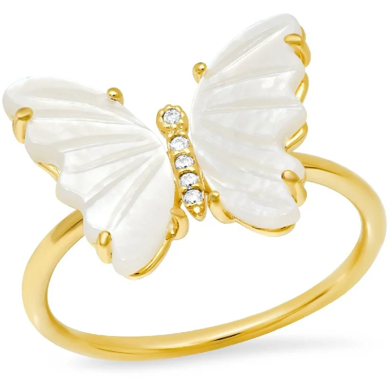Limited-Stock Jewelry Clearance – Grab Your Favorites Now TAI GOLD CARVED MOTHER OF PEARL BUTTERFLY RING Limited-Stock Jewelry Clearance – Grab Your Favorites Now TAI GOLD CARVED MOTHER OF PEARL BUTTERFLY RING