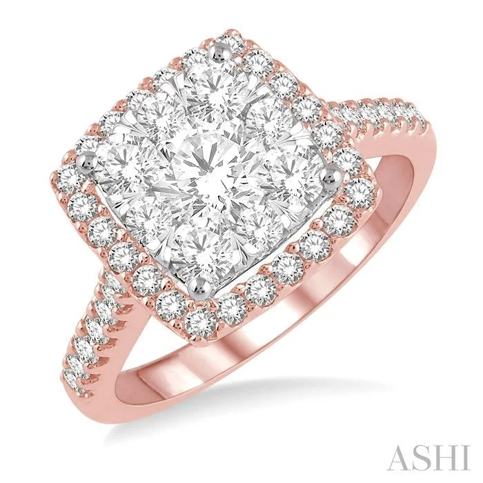 Unique Jewelry For Less – Shop The Sale Now CUSHION SHAPE HALO LOVEBRIGHT ESSENTIAL DIAMOND ENGAGEMENT RING