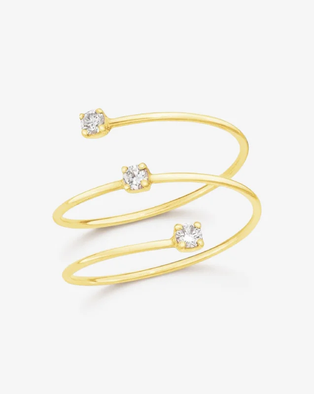 Seasonal Jewelry Clearance – Best Styles At The Lowest Prices Floating Diamond Wrap Ring