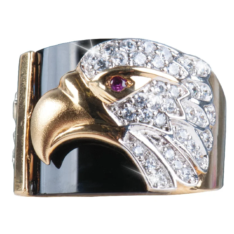 Onyx Eagle Ring