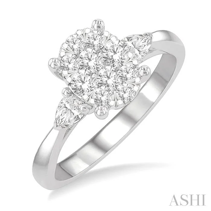 Fashion-Forward Jewelry At Incredible Prices OVAL SHAPE LOVEBRIGHT DIAMOND ENGAGEMENT RING