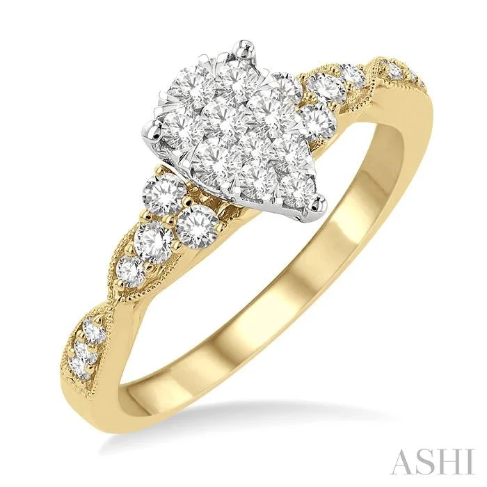Limited-Time Jewelry Sale – Don't Miss These Deals PEAR SHAPE LOVEBRIGHT DIAMOND ENGAGEMENT RING