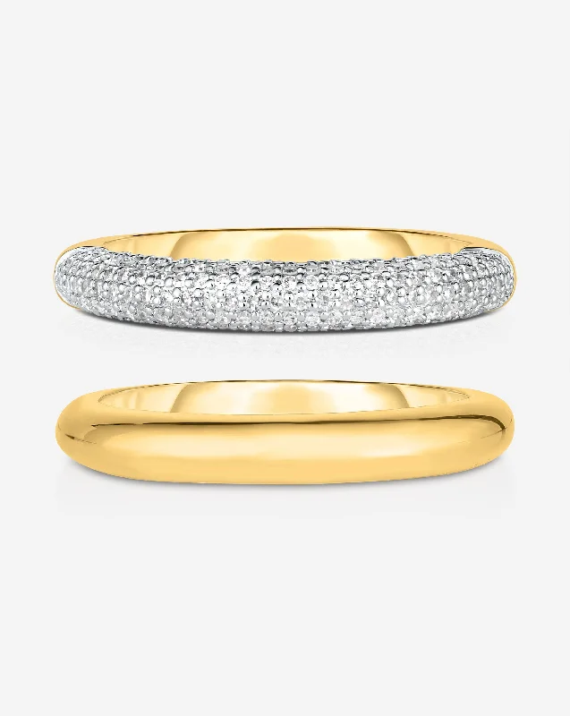 Must-Have Jewelry At Unbelievable Discounts Petite Cloud Stackable Duo Set