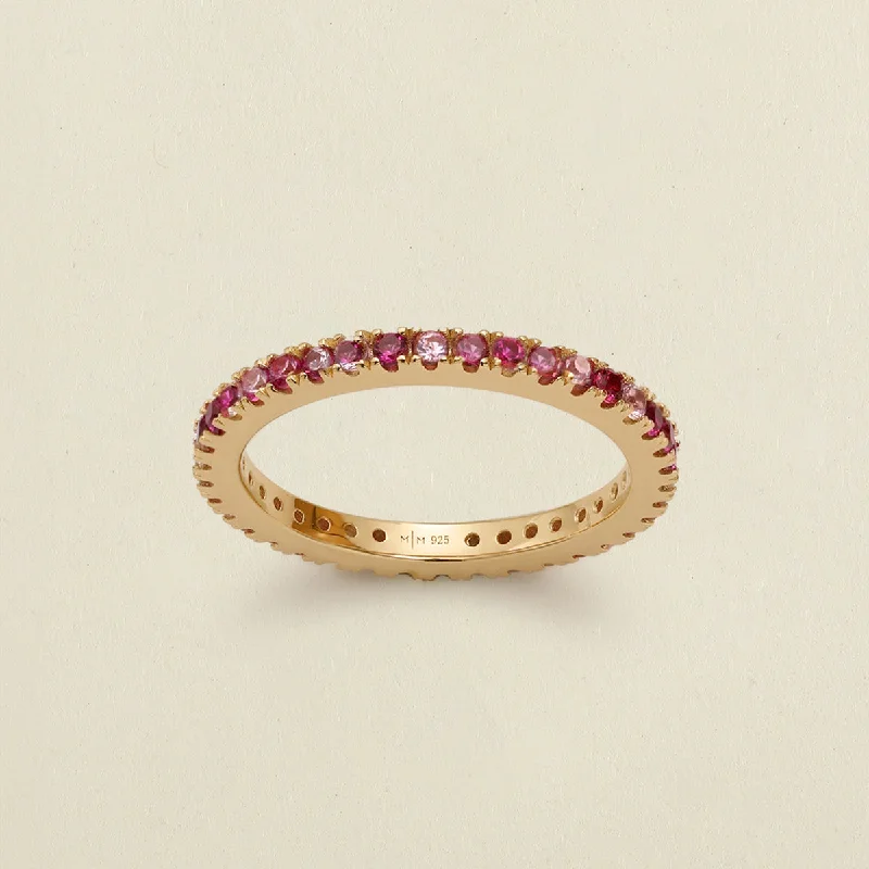 Pink Eternity Band Ring | Final Sale