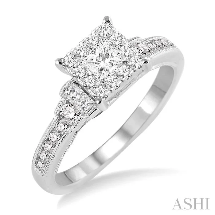Trending Jewelry Now Available At Exclusive Prices PRINCESS SHAPE LOVEBRIGHT DIAMOND ENGAGEMENT RING Trending Jewelry Now Available At Exclusive Prices PRINCESS SHAPE LOVEBRIGHT DIAMOND ENGAGEMENT RING