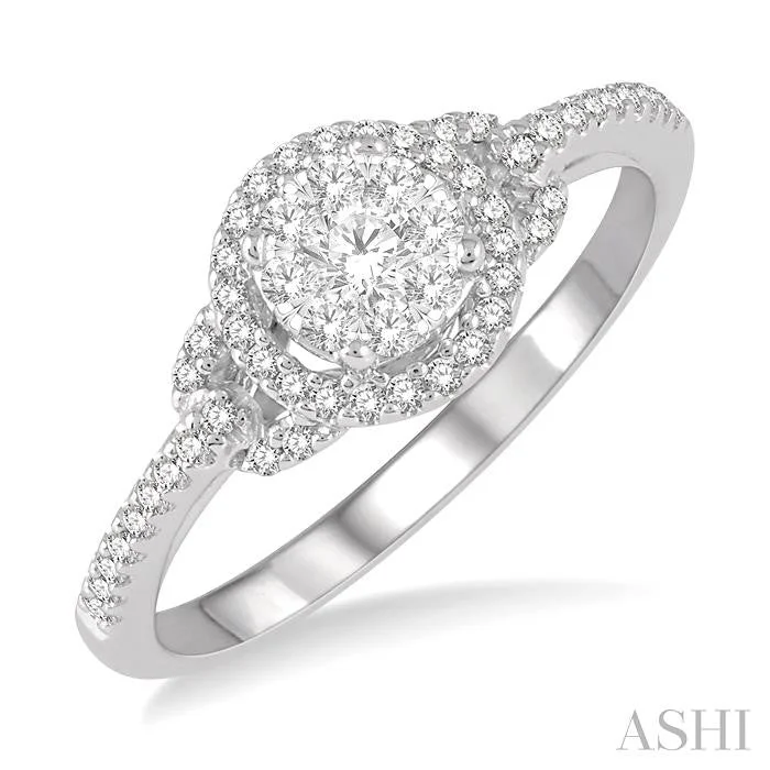 Trending Jewelry Now At Unbeatable Prices ROUND SHAPE HALO LOVEBRIGHT DIAMOND ENGAGEMENT RING