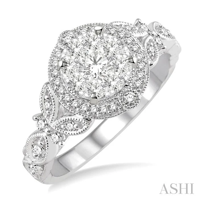 Premium Jewelry At Special Low Prices For A Limited Time ROUND SHAPE HALO LOVEBRIGHT DIAMOND ENGAGEMENT RING Premium Jewelry At Special Low Prices For A Limited Time ROUND SHAPE HALO LOVEBRIGHT DIAMOND ENGAGEMENT RING