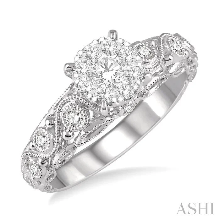 Save On Luxury Jewelry Pieces – Limited-Time Offers ROUND SHAPE LOVEBRIGHT DIAMOND ENGAGEMENT RING