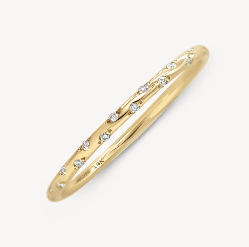 Limited Stock On Premium Jewelry At Low Prices Thin Starry Diamond Eternity Band