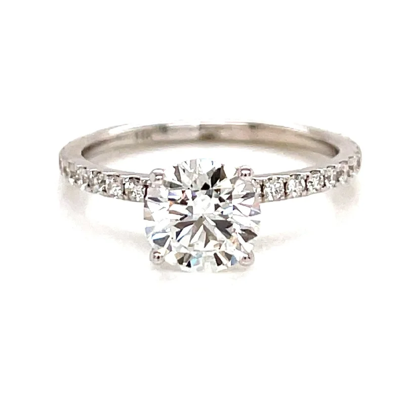 Stunning Jewelry At Even More Stunning Prices 1.54ct tw Laboratory Grown Pave Engagement Ring
