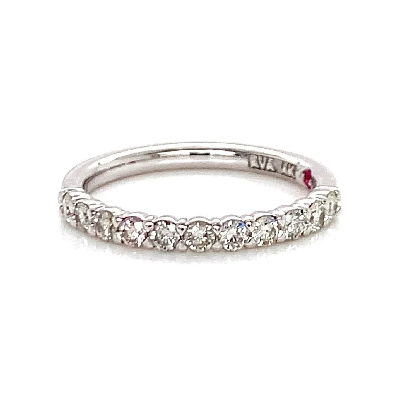 Affordable Glamour – Premium Jewelry For Less 14K White Gold .50tw Diamond Wedding Band