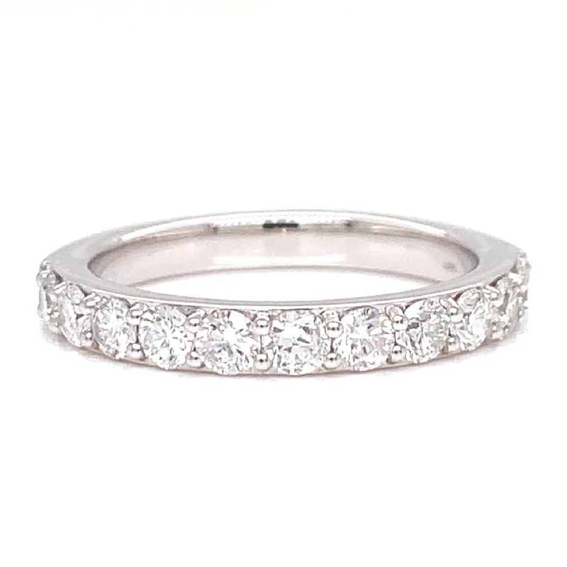 Luxury Jewelry Now At Special Promotional Rates 14K White Gold Diamond Wedding Band
