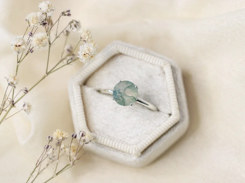 Exclusive Jewelry Sale – Sparkle For Less Moss Agate Ring