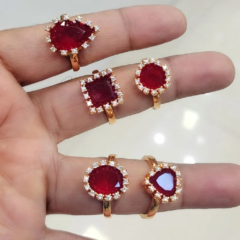 Fine Jewelry, Limited-Time Offers Available Aamrapali Austrian Stone And Crystal Stone Ring (1 Piece Only Assorted Design) Fine Jewelry, Limited-Time Offers Available Aamrapali Austrian Stone And Crystal Stone Ring (1 Piece Only Assorted Design)