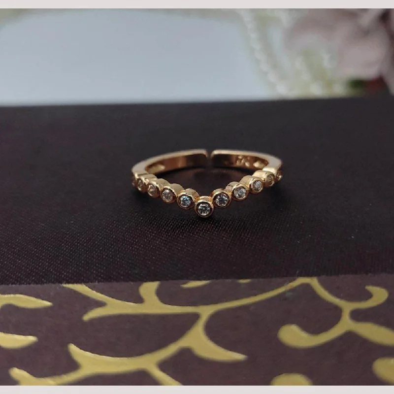 Dazzling Deals On Necklaces, Bracelets, And More Aamrapali Gold Plated Austrian Diamond Ring