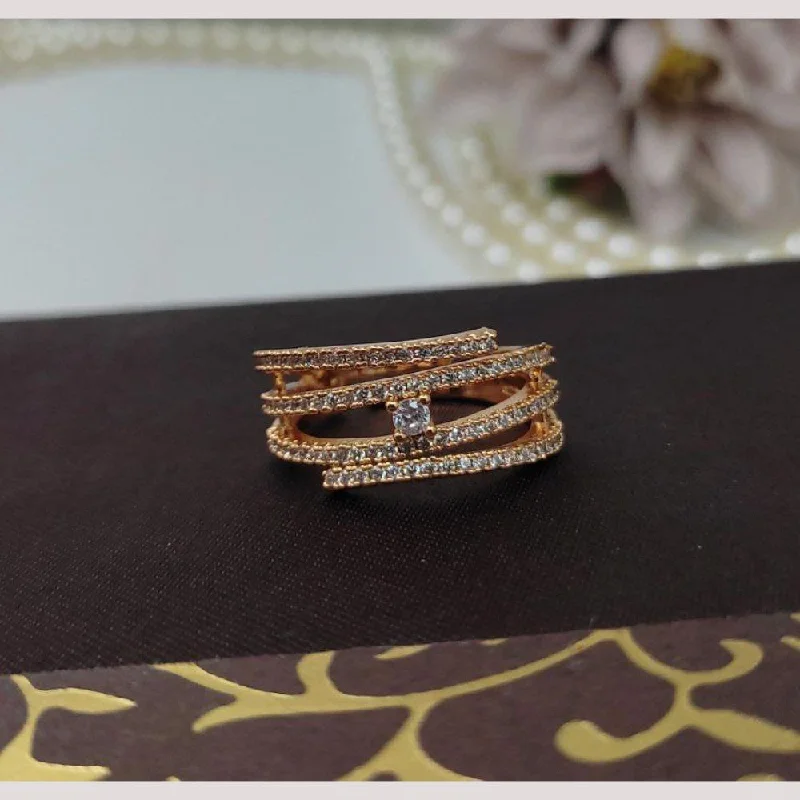 Limited-Time Jewelry Sale – Don't Miss Out On Dazzling Discounts Aamrapali Gold Plated Austrian Stone Ring