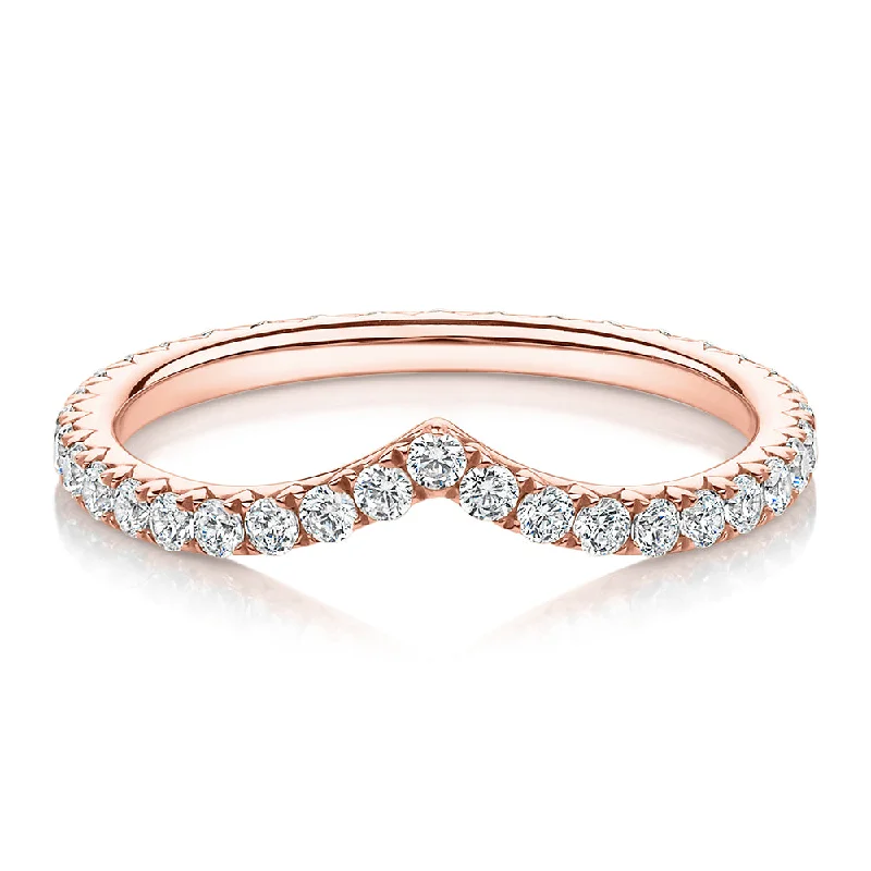 Affordable Luxury Jewelry For Every Occasion All-rounder eternity band with 0.57 carats* of diamond simulants in 10 carat rose gold Affordable Luxury Jewelry For Every Occasion All-rounder eternity band with 0.57 carats* of diamond simulants in 10 carat rose gold